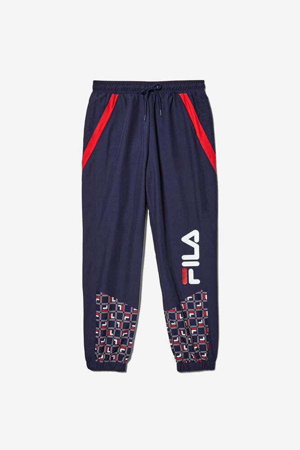 Calça Fila Homem Azul Marinho/Vermelhas/Branco - Fila Van Sant Portugal Online,HGLY-56920